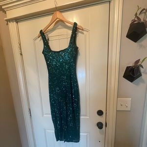 💚Hunter GREEN Sparkle cocktail dress!💚